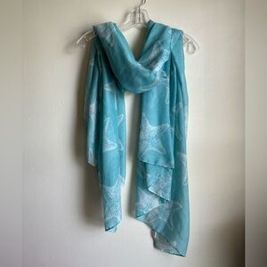 Turquoise Starfish Scarf